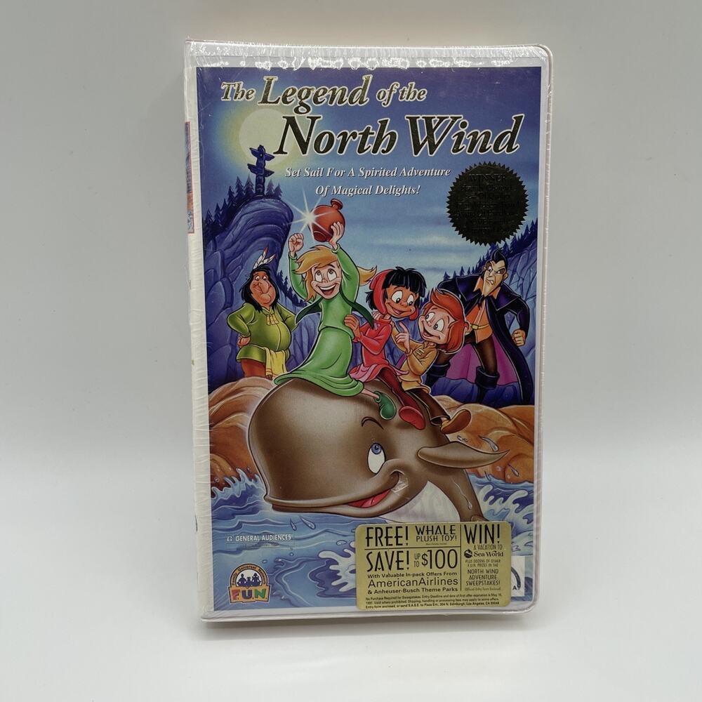 The Legend of the North Wind (VHS, 1997) SEALED